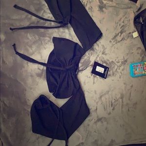 Off the shoulder crop top